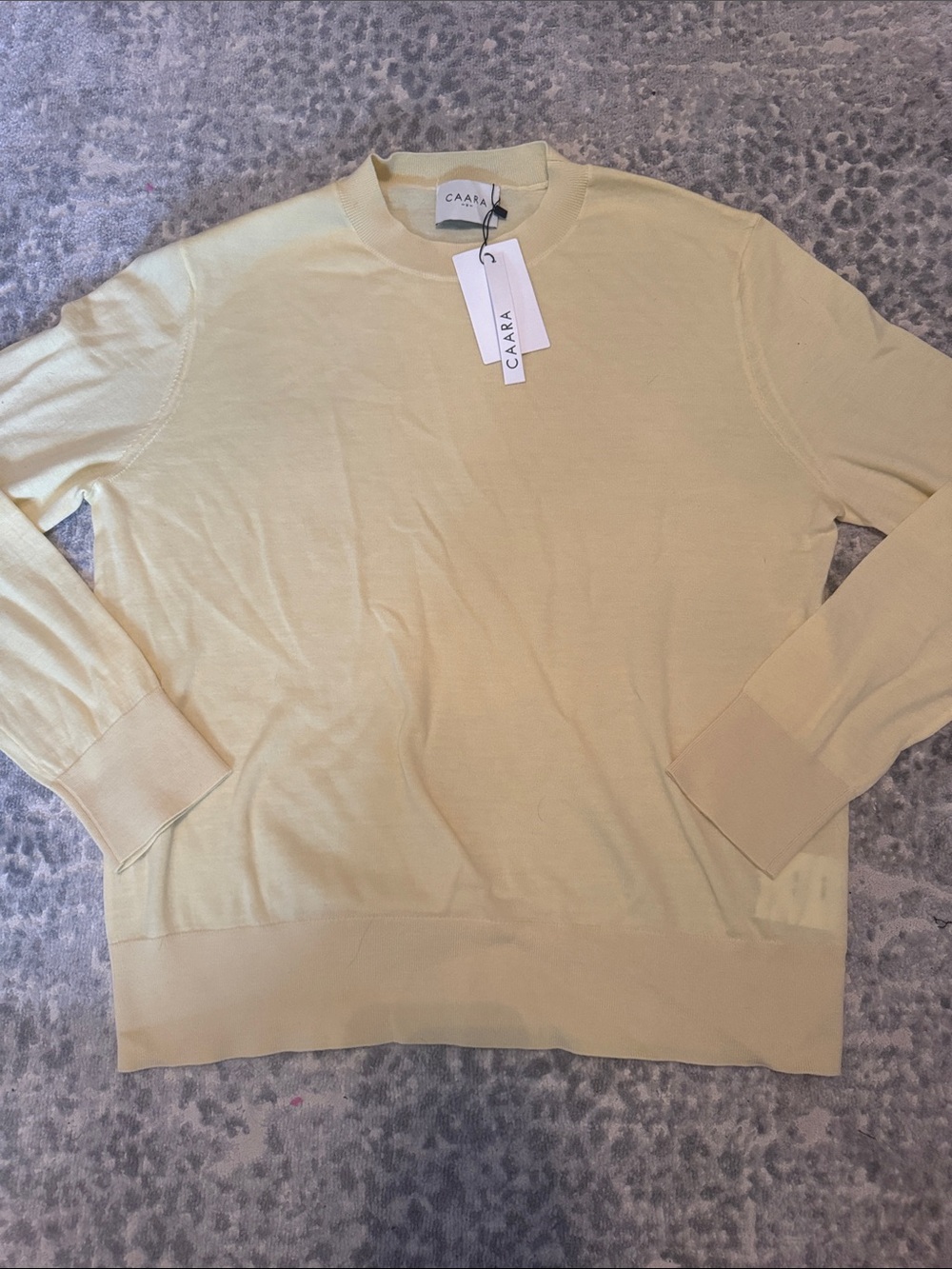 Caara 100% Wool Sweater in Butter Yellow